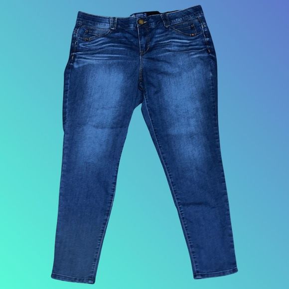 Plus Size Democracy Ab Solution Crop Jeans Size 18W 36x26 - Picture 1 of 5